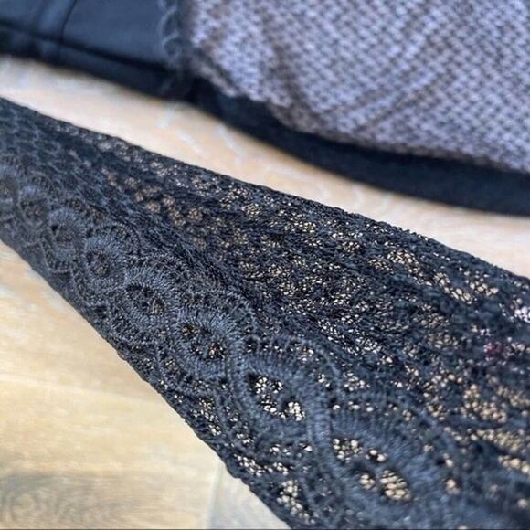 Free People Whimsy Goth Black Lace Overlay dress, Wednesday Adams, Parties, XS - Picture 7 of 12